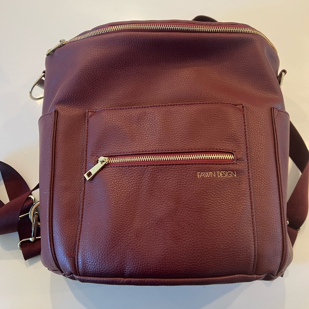 Fawn design backpack.  Like new, great diaper bag!
